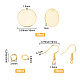 Kit de fabrication de boucles d'oreilles de bricolage creatcabin DIY-CN0001-64-2