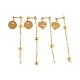 (vente d'usine de fêtes de bijoux) 304 ensembles de boucles d'oreilles pendantes en acier inoxydable EJEW-JE04246-1