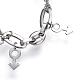 304 Stainless Steel Charm Bracelets BJEW-P067-16-P-3