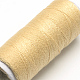 布地やDIYクラフト用品402ポリエステル縫糸コード  小麦  0.1mm  約120m /ロール  10のロール/袋 OCOR-R027-29-2