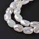 Brins de perles de verre plaquées à facettes GLAA-G092-D06-5