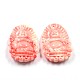Buddha Dyed Synthetical Coral Pendants CORA-P001-34-1