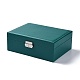 PU-Kunstleder-Schmuck-Organizer-Box mit Schloss CON-P016-B05-3