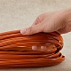Peプラスチック模倣籐籐  立体織り素材  DIYのための  家具編み物  ストライプ柄のフラット  トマト  8x1.2mm  32 m /ロール KY-SZ0001-12C-3