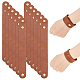 Olycraft 12 шт. регулируемые кожаные браслеты 8.6x1-дюймовые пустые браслеты из натуральной кожи с застежкой пустой кожаный браслет-манжета кожаный браслет коричневые кожаные браслеты для изготовления ювелирных изделий своими руками DIY-WH0002-28-1