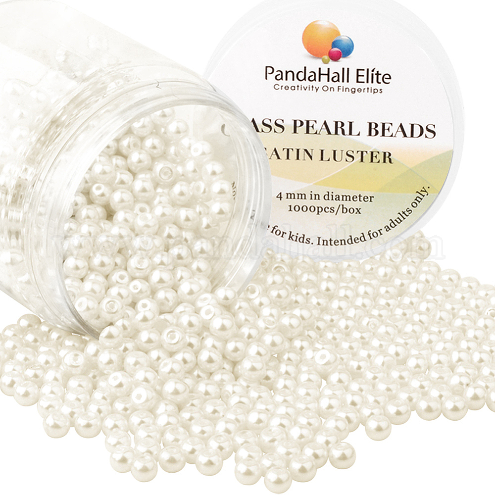 Shop Pearlized EcoFriendly Dyed Glass Pearl Round Bead for Jewelry