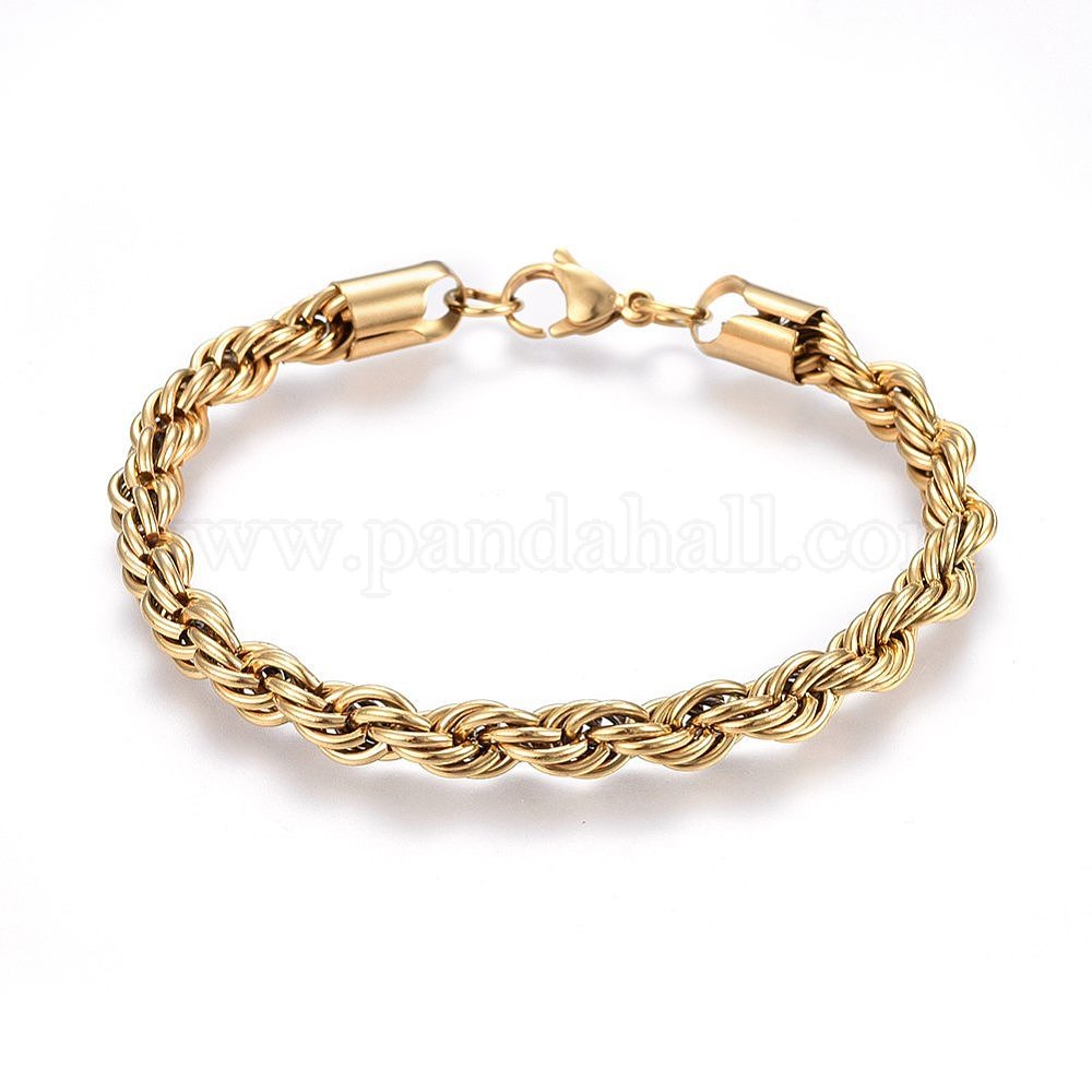 Wholesale 304 Stainless Steel Rope Chain Bracelets