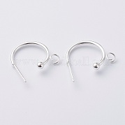 Серьги-полукольца из нержавеющей стали 304 STAS-Z028-B01-S
