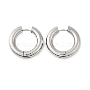 Серьги-кольца Huggie Hoop из нержавеющей стали 202 EJEW-O087-08P-P