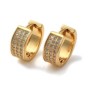 Серьги-кольца с кубическим цирконием EJEW-L224-78G