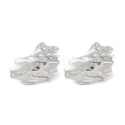 Серьги-гвоздики из нержавеющей стали 304 с текстурой EJEW-D281-02S
