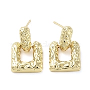 Серьги латунные гвоздики EJEW-K276-03G