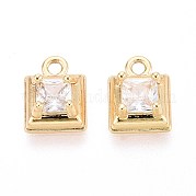 Латунные микро проложить кубического циркония подвески KK-T071-46G