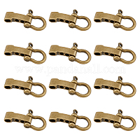10 Pcs 304 Stainless Steel Shackles Clasps for Bracelets Makings  24x23.5x6mm