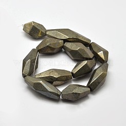 Natürliche Pyrit Nuggets Perlen Stränge&nbsp;G-F197-05