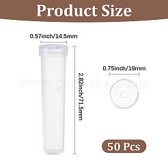 50 tube à eau floral en plastique pour compositions florales ({1} pièce).&nbsp;AJEW-GF0014-22