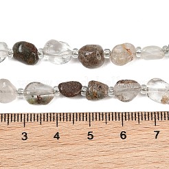 Natürliche grüne Lodolith Quarz / Garten Quarz / grüne Phantom Quarz Perlen Stränge&nbsp;GG-CBA3A44-C05-01