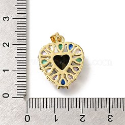 Placcatura a cremagliera in ottone con pendenti in zirconi cubici&nbsp;KK-Z086-15G-01