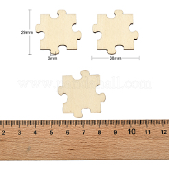 100 Stück Holzcabochons&nbsp;WOOD-CJ0001-41