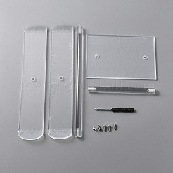 Espositori per fascia in acrilico a 2 livello&nbsp;ODIS-WH0027-052