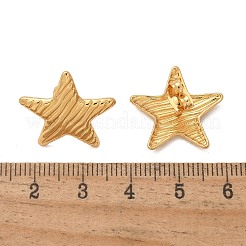 Orecchini a bottone in acciaio inossidabile 304&nbsp;LS-EJEW-L296-005G