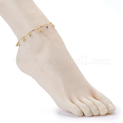 Cavigliere con charm in ottone smaltato&nbsp;AJEW-AN00395