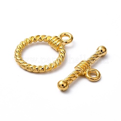 Aleación de estilo tibetano toggle corchetes&nbsp;LS-TIBE-EA9138Y-G-FF