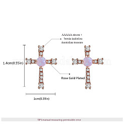 Vero oro rosa placcato&nbsp;EJEW-AA00270-18RG