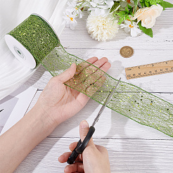 1 rotolo di nastri in poliestere con paillettes&nbsp;OCOR-NB0002-48C