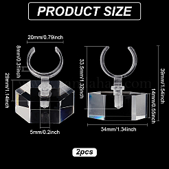 Espositore ad anello in acrilico trasparente&nbsp;AJEW-WH0029-41