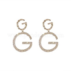 Boucles d'oreilles pendantes en alliage avec strass en cristal&nbsp;FS-WGCB81C-01