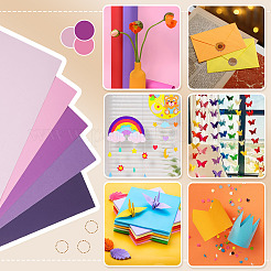 30 Stück 5 Farben rechteckiges Kraftpapier&nbsp;DIY-TAC0025-28