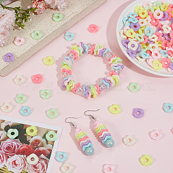 200pcs perles européennes acryliques opaques&nbsp;MACR-PA0001-90