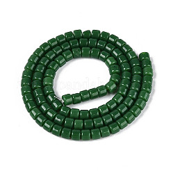 Fili di perline di vetro opaco tinta unita&nbsp;GLAA-N065-4x4mm-C09