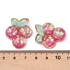 Cabochon in resina epossidica trasparente a tema frutta&nbsp;RESI-XCP0002-64B