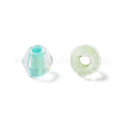 100 pz perline di vetro trasparenti all'interno colorate&nbsp;GLAA-P061-01G
