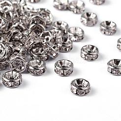 Messing Strass Zwischen perlen&nbsp;RB-A014-Z6mm-01P-NF