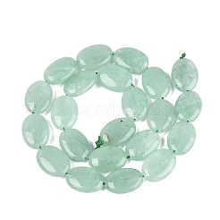 Teñidos naturales blancas abalorios de jade hebras&nbsp;G-N370-01A-08