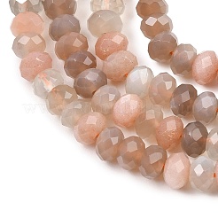 Brins de perles naturelles multi-pierre de lune&nbsp;G-C259-A44-5x8mm