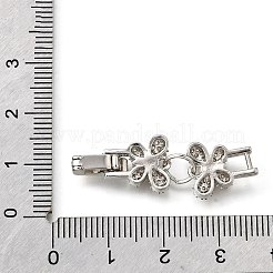 Messing Micro Pave klare Zirkonia Falte über Verschlüsse&nbsp;KK-R222-07P