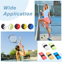 Ammortizzatore per racchetta da tennis in silicone Yin Yang&nbsp;AJEW-FH0004-56