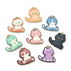 16pcs 8 styles de pendentifs en émail en alliage&nbsp;ENAM-CJ0004-93