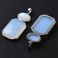 Pendentifs en forme de corps humain en opalite&nbsp;G-P552-03P-03