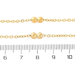 Halsketten aus doppelt runden Kabelketten aus Edelstahl 304&nbsp;NJEW-C073-07G