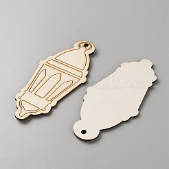 Ramadan unfertige leere Holzanhänger Set für Wohndekoration&nbsp;HJEW-WH0102-006