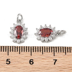 Pendentifs en laiton Shegrace sertis de micro-pavés de zircone cubique&nbsp;XGRQ2O803-446F-P