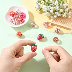 15pcs 7 Arten transparente Acrylperlen&nbsp;TACR-YW0003-31