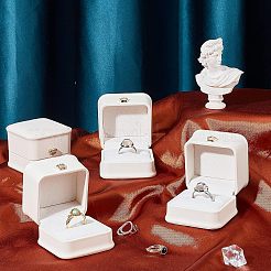 Scatole regalo anello in pelle pu&nbsp;LBOX-NB0001-03C