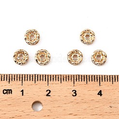 Messing Strass Zwischen perlen&nbsp;RB-A014-L6mm-01LG-NF