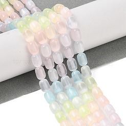 Stränge natürlicher Selenitperlen in Macaronfarbe&nbsp;G-F750-D01